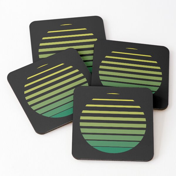 Item preview, Thin to Thick Lines in a Circle Graphic (Green on Black) designed and sold by STUDIO-72.