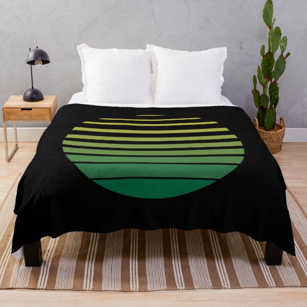 Item preview, Thin to Thick Lines in a Circle Graphic (Green on Black) designed and sold by STUDIO-72.