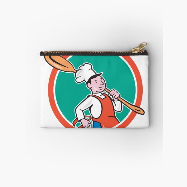 Item preview, Chef Cook Marching Spoon Circle Cartoon designed and sold by patrimonio.