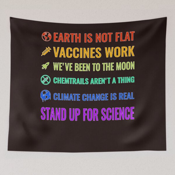 Item preview, Earth is not flat! Vaccines work! We&x27;ve been to the moon! Chemtrails aren&x27;t a thing! Clima designed and sold by SteveGeraldB.