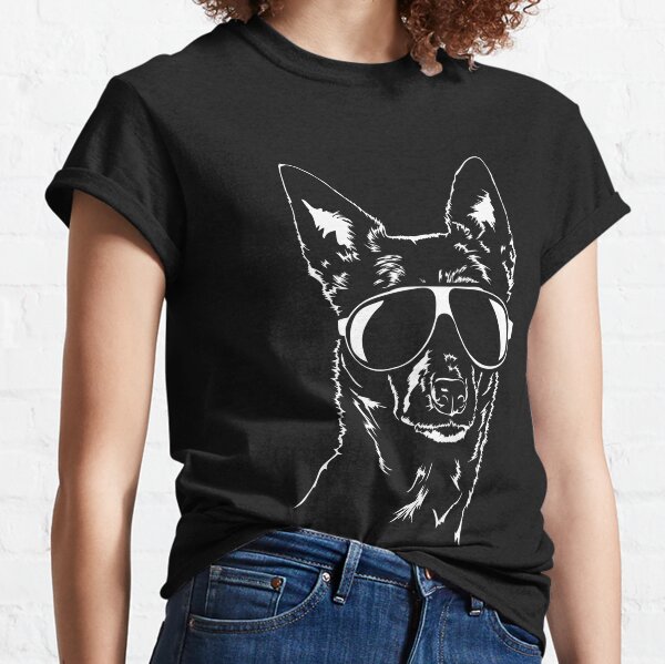 Australian Kelpie cool dog sunglasses Classic T-Shirt