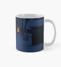 Snowy Winter Cottage Lights Mug