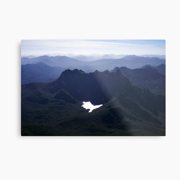 Federation Peak and Lake Geeves Metal Print