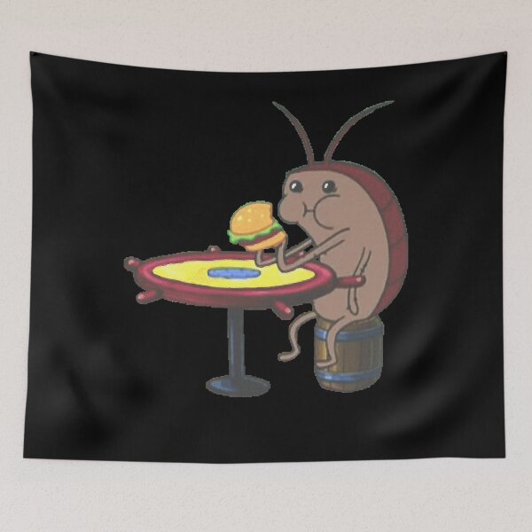 Item preview, Cockroach eating krabby patty  designed and sold by JosephSiebrase.