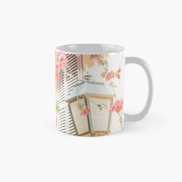 Item preview, Pink Flowers by Lantern on Wall - Summer Vibes Photo designed and sold by ppolecho.