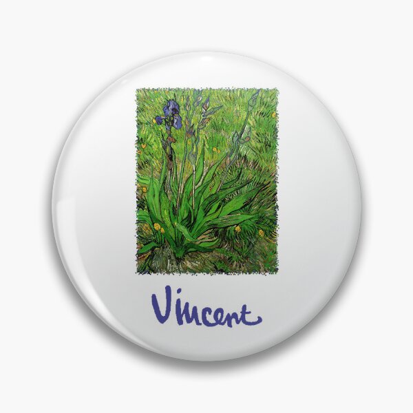 Artikelvorschau, Iris von Vincent van Gogh, Gartenblumen Post-Impressionismus entworfen und verkauft von CleopatraPark.