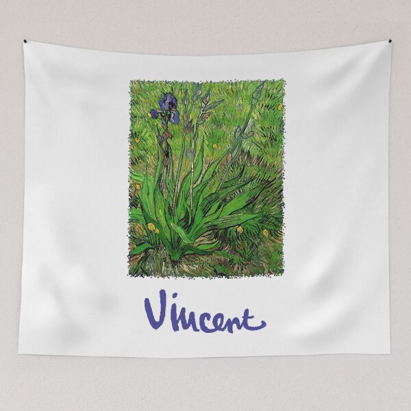 Aperçu de l'œuvre Iris de Vincent van Gogh, Garden Flowers Post Impressionnisme créée et vendue par CleopatraPark.