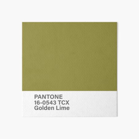 Pantone Tcx Golden Lime Art Board Print By Princessmi Com