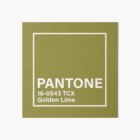 Pantone Tcx Golden Lime Art Board Print By Princessmi Com