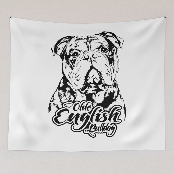 Item preview, Olde English Bulldog Dog Portrait designed and sold by dogarts.