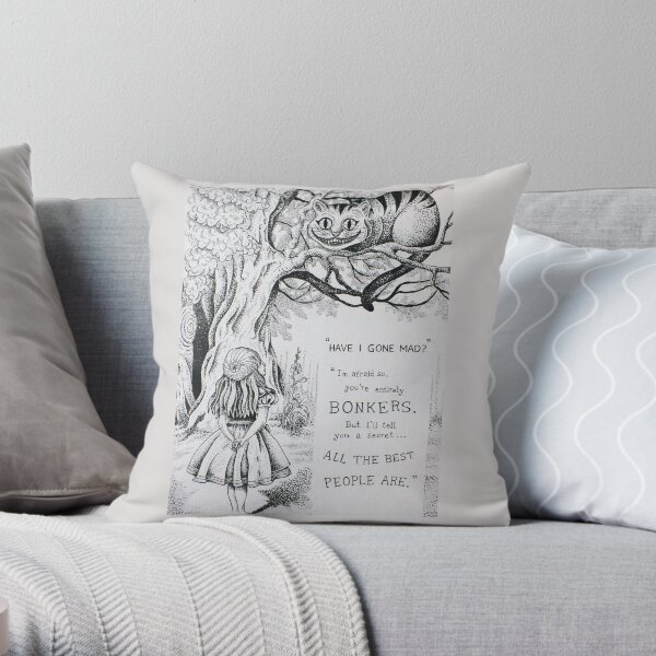 Alice, after John Tenniel Throw Pillow