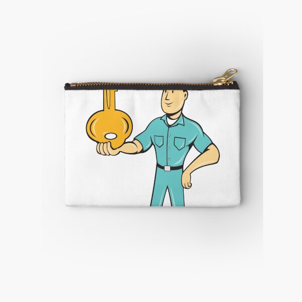 Item preview, Locksmith Balancing Key Palm Cartoon designed and sold by patrimonio.