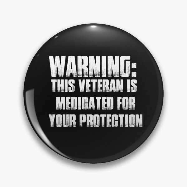 Item preview, This veteran is medicated for your protection Typography  designed and sold by garniturex.