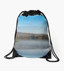 Mirror on Tranquil Lake Drawstring Bag
