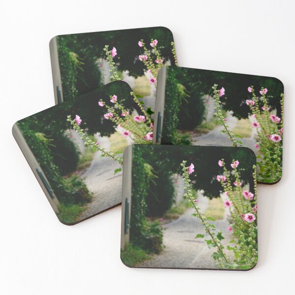 Item preview, small alley with hollyhock designed and sold by FotoMahieu.
