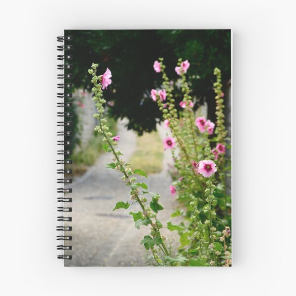 Item preview, small alley with hollyhock designed and sold by FotoMahieu.