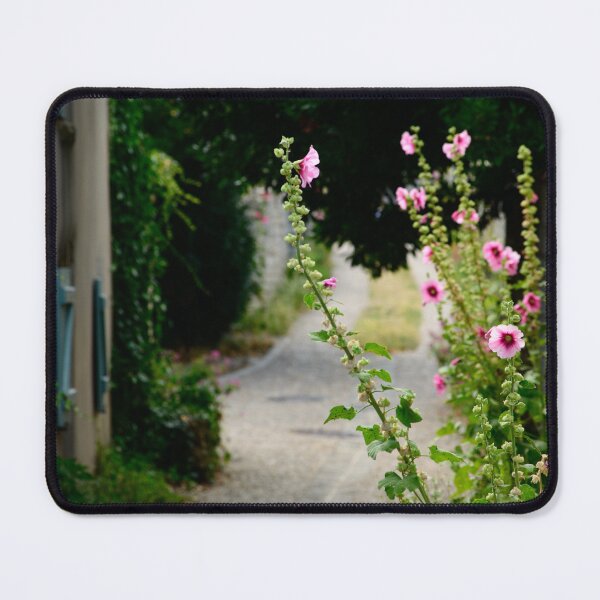 Item preview, small alley with hollyhock designed and sold by FotoMahieu.