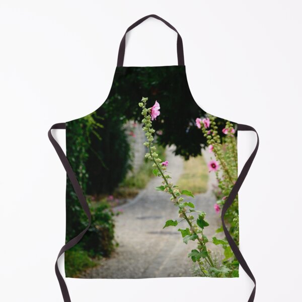 Item preview, small alley with hollyhock designed and sold by FotoMahieu.
