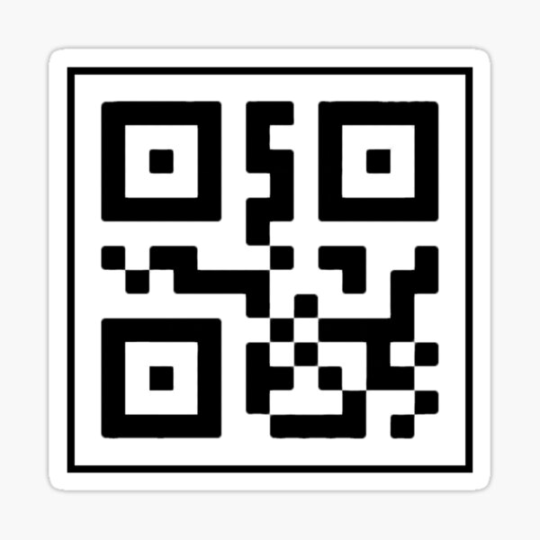 "dream team qr code" Sticker for Sale by Vipzeyy Redbubble