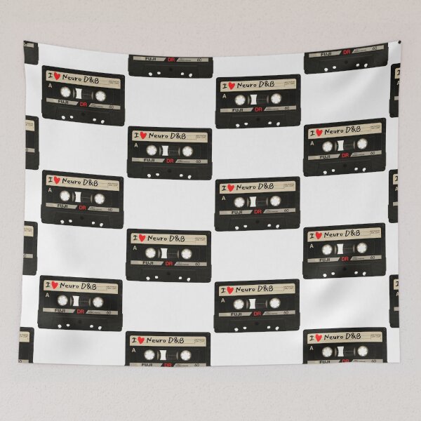 Item preview, I Love Neuro Drum and Bass Music Cassette Tape designed and sold by RichTeeDesigns.