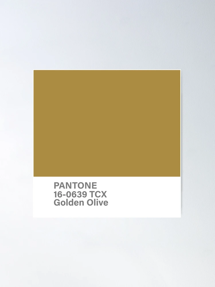 pantone 16-0639 TCX Golden Olive | Poster