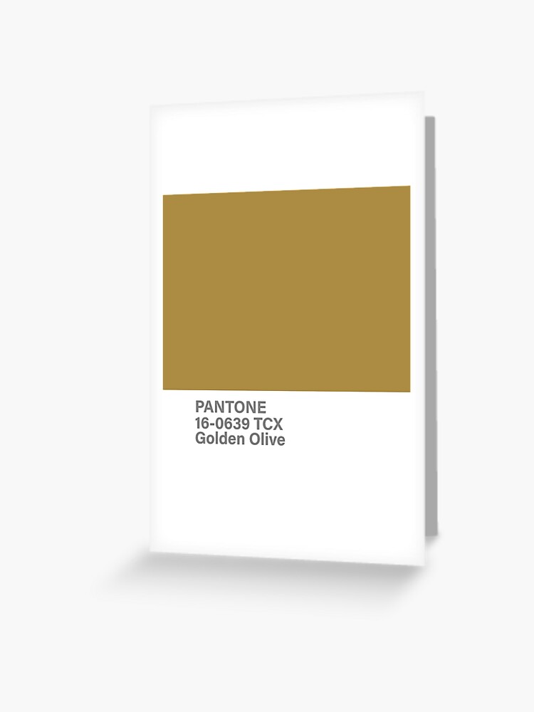 pantone 16-0639 TCX Golden Olive | Greeting Card