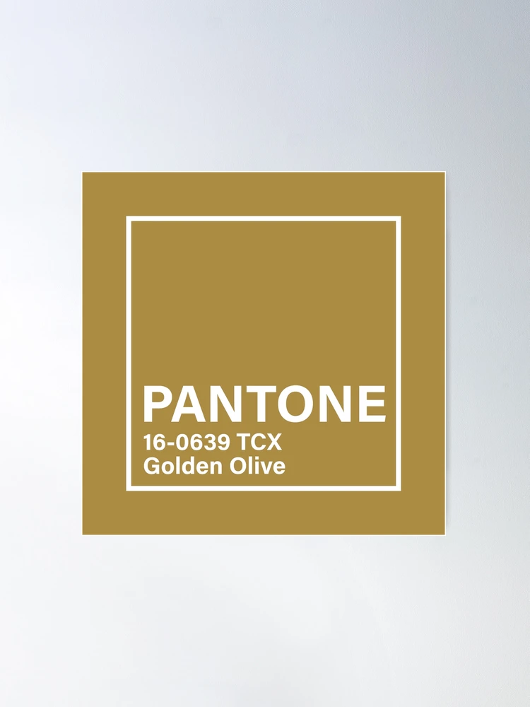 pantone 16-0639 TCX Golden Olive | Poster