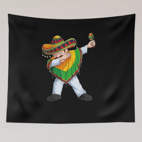 Item preview, Dabbing Mexican Poncho Cinco de Mayo Boys Men Sombrero Dab designed and sold by Bethemostbeauti.