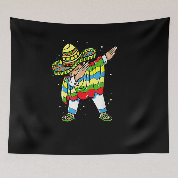 Item preview, Dabbing Mexican Poncho Cinco de Mayo Boys Men Sombrero Dab designed and sold by Bethemostbeauti.