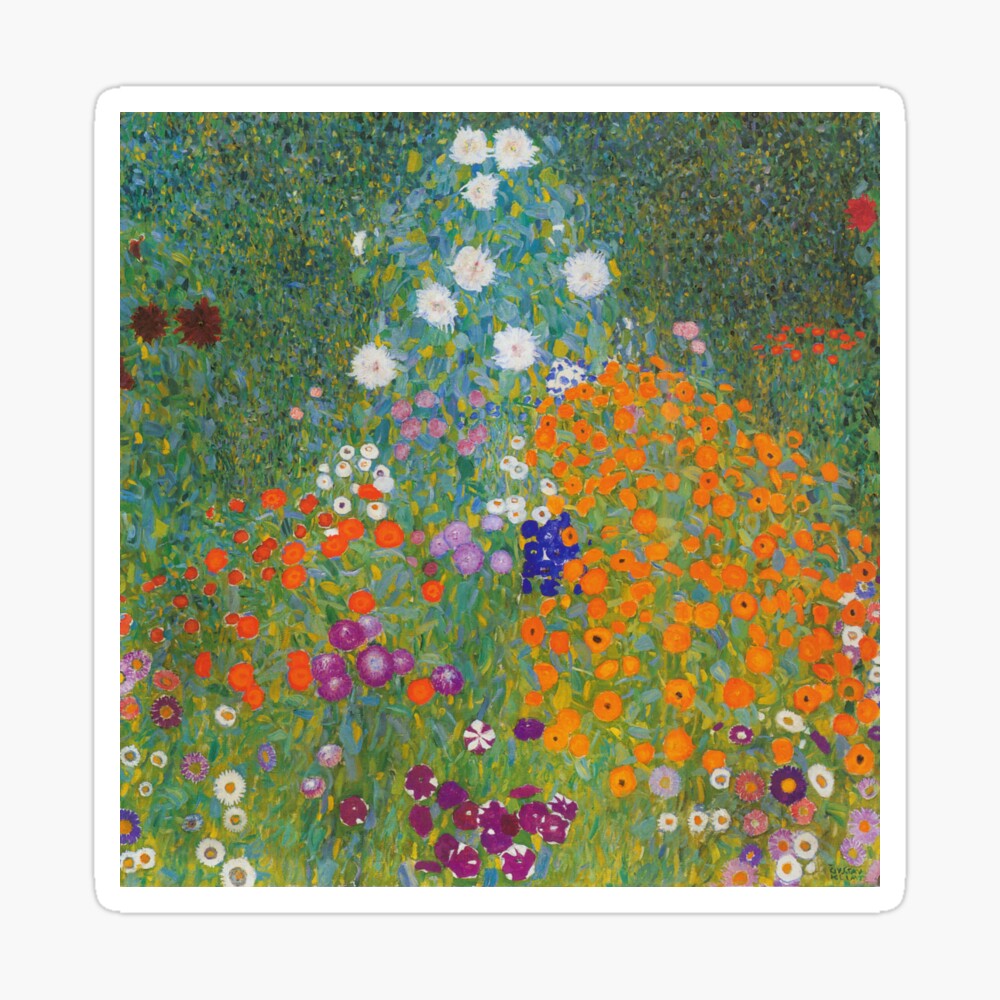 flower garden by gustav klimt 1905