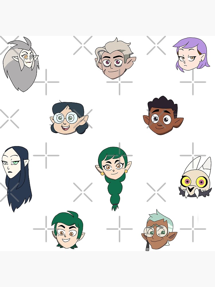 "The Owl House Characters Heads" Poster for Sale by EDVSE Redbubble