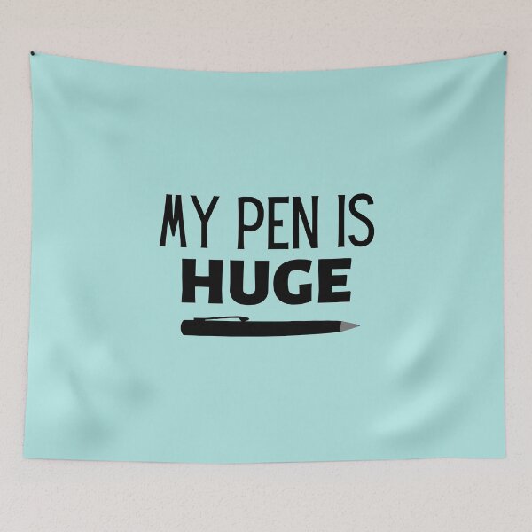Item preview, Vintage My Pen is Huge Bold Typography  designed and sold by garniturex.