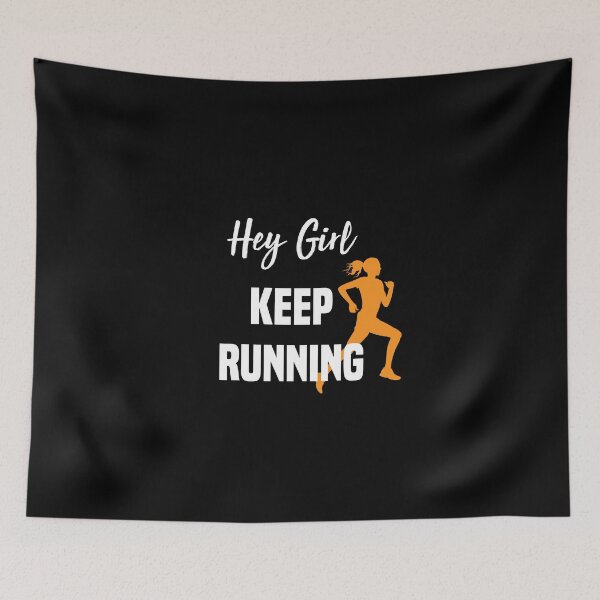 Item preview, Hey Girl Keep Running - funny mom girls workout  designed and sold by Raiko-art.