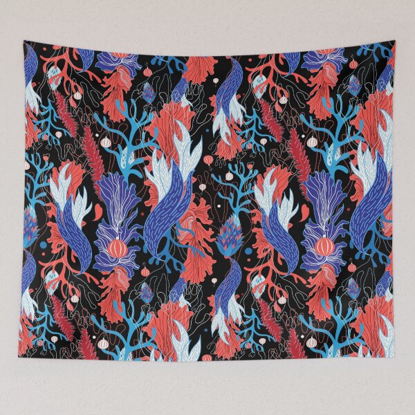Item preview, Seamless graphic pattern of seaweed designed and sold by Tanor.