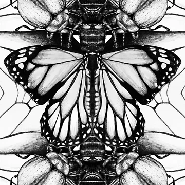 Artwork thumbnail, Hand Drawn Insect Pattern by abirose30