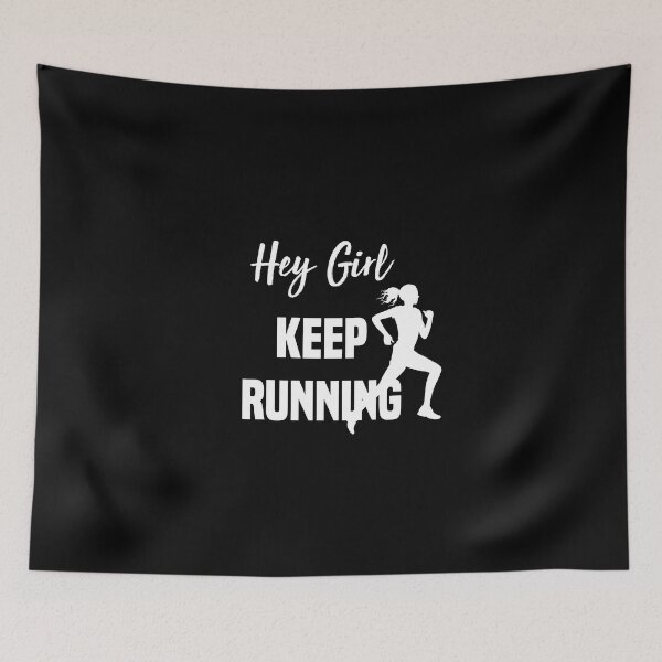 Item preview, Hey Girl Keep Running - funny mom girls workout  designed and sold by Raiko-art.