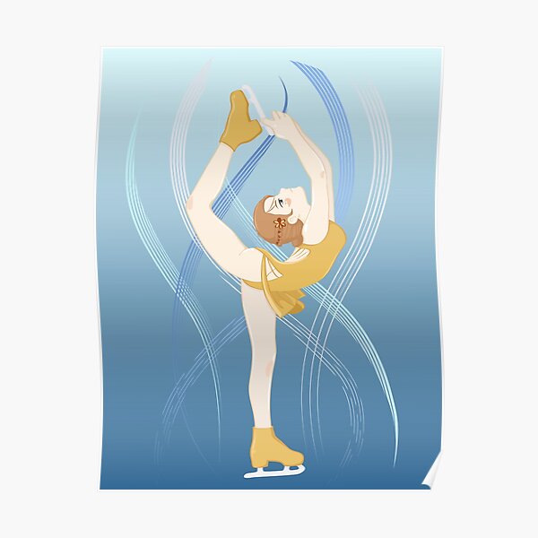 Girl Figure Skater Poster