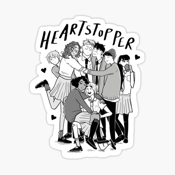 Heartstopper friends group Sticker by stylesnspire