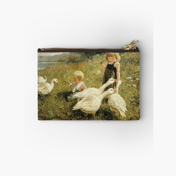 Item preview, Girl and Geese in a Grassy Field designed and sold by SweetMySpot.