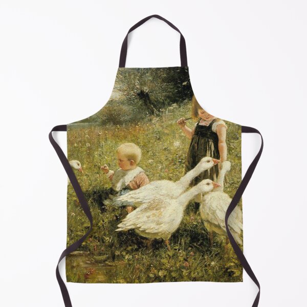 Item preview, Girl and Geese in a Grassy Field designed and sold by SweetMySpot.