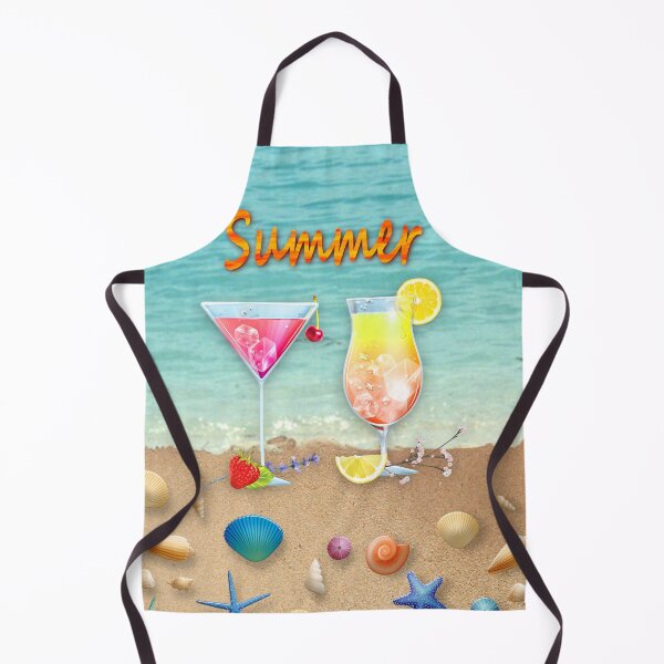 Item preview, Summer Beach Cocktails Sea Sand and Seashells designed and sold by ZanyPaintbrush.