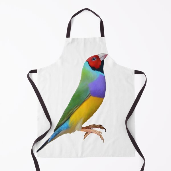 Item preview, The beautiful Gouldian Finch or Rainbow Finch. Australian bird, bird lovers gift designed and sold by PlumpPlumStudio.