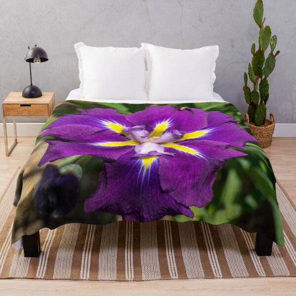 Item preview, Flamboyant Garden Gem - Jewel Toned Japanese Iris in Bloom designed and sold by Georgia Mizuleva.