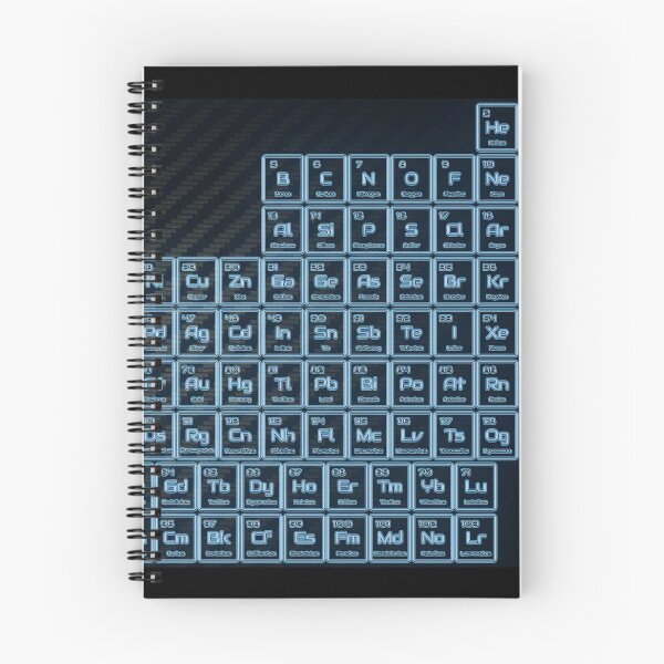 Item preview, Blue Glow Tube Periodic Table designed and sold by sciencenotes.