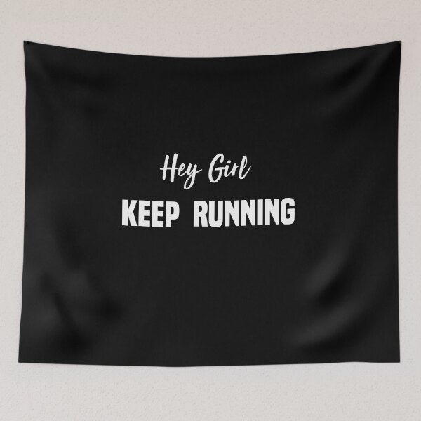 Item preview, Hey Girl Keep Running - funny mom girls gym  workout  designed and sold by Raiko-art.