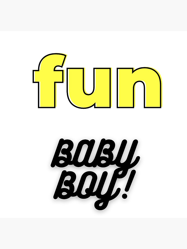"Fun boy" Sticker for Sale by Gangadress Redbubble