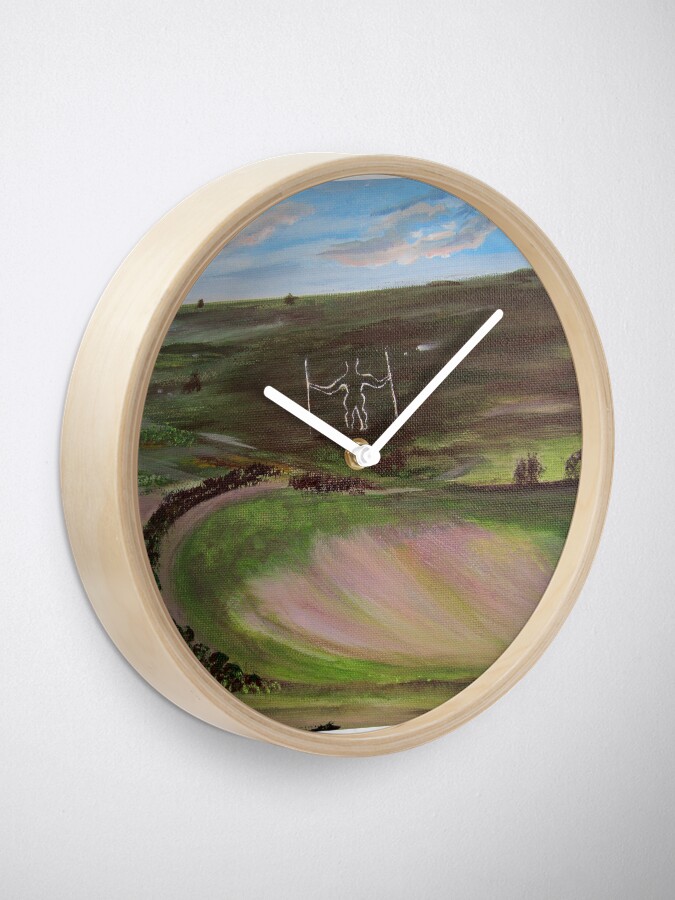 Alternate view of Long man. English iconic image Clock