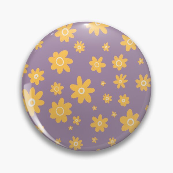 Item preview, Yellow Purple Flowers Pattern designed and sold by Creative-Nugget.