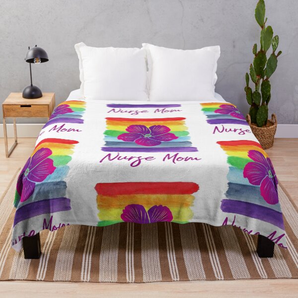 Item preview, Nurse Rainbow Mom - watercolor painting rainbow yorchid  designed and sold by EliteSayings.