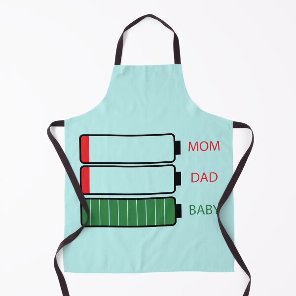 Item preview, Vintage Mom Dad baby Funny Energy level illustration  designed and sold by garniturex.